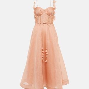 Zimmermann Peach Midi Dress